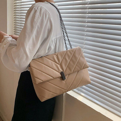 Fashion Shoulder Bag Chain Strap Crossbody Bags Women Large Handbags Zipper 1 PC