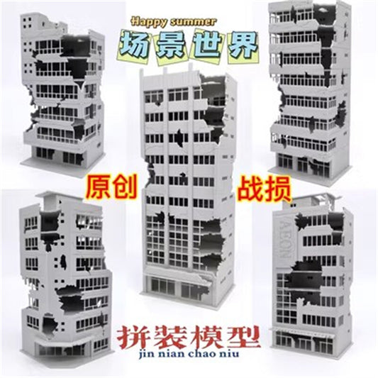 1:144 1:100 Scale HG MG Building City War Damage DIY Model Scene Toy