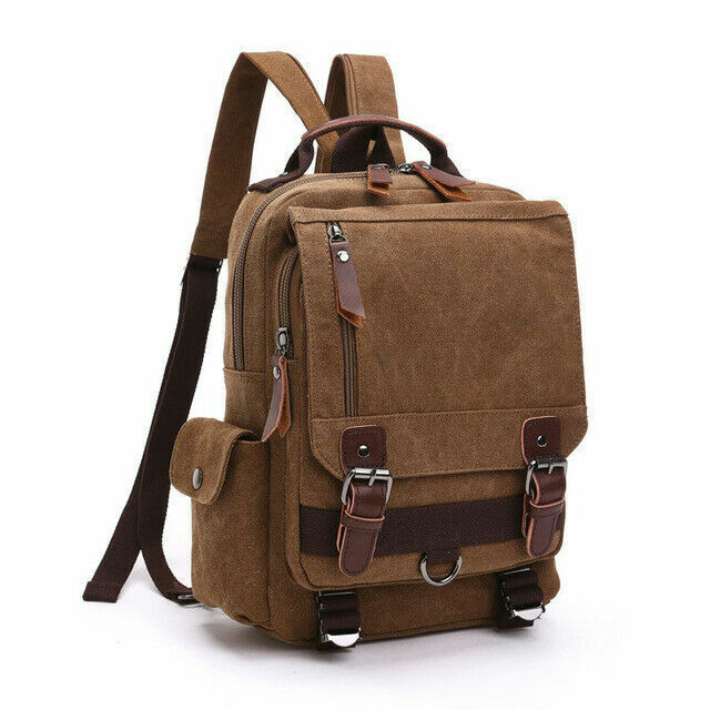 Canvas Backpack Men Travel Back Pack Shoulder Bag Women Laptop School Bags