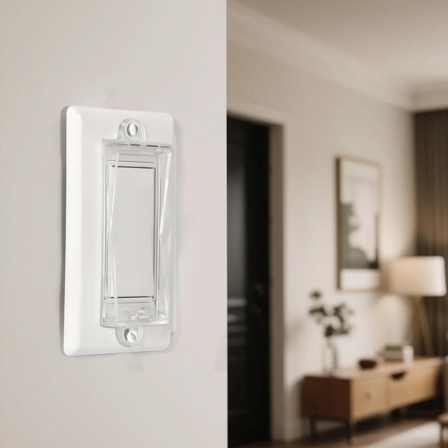 1 Light Switch Guard Cover, Baby Proof Wall Switch Cover Guard for Rocker Light