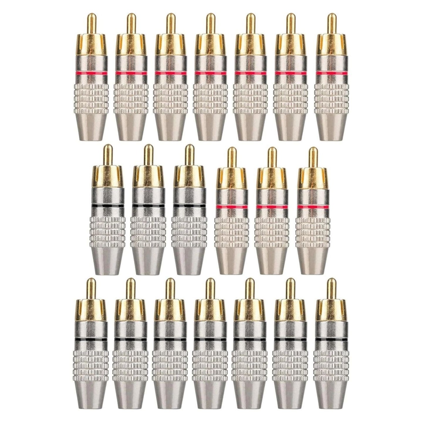 RCA male plug Audio Adapter Speaker Equipped with 24k gold-plated connectors