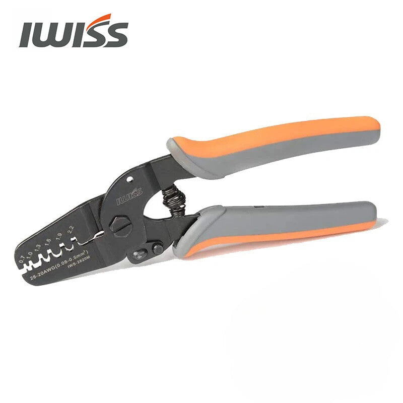 IWISS IWS-2820M Mini Micro Open Barrel Crimping Plier AWG28-20 Mini Hand Crimper