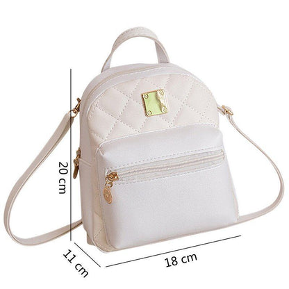 Backpack Synthetic Leather Small Bags Retro Handbag Phone Purse Pouch Travel 1PC