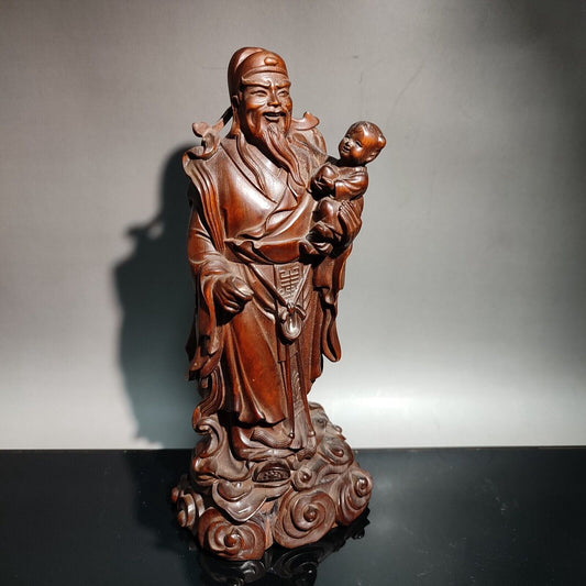 vintage wood wooden carved carving figure statue statuette decorative sculpture