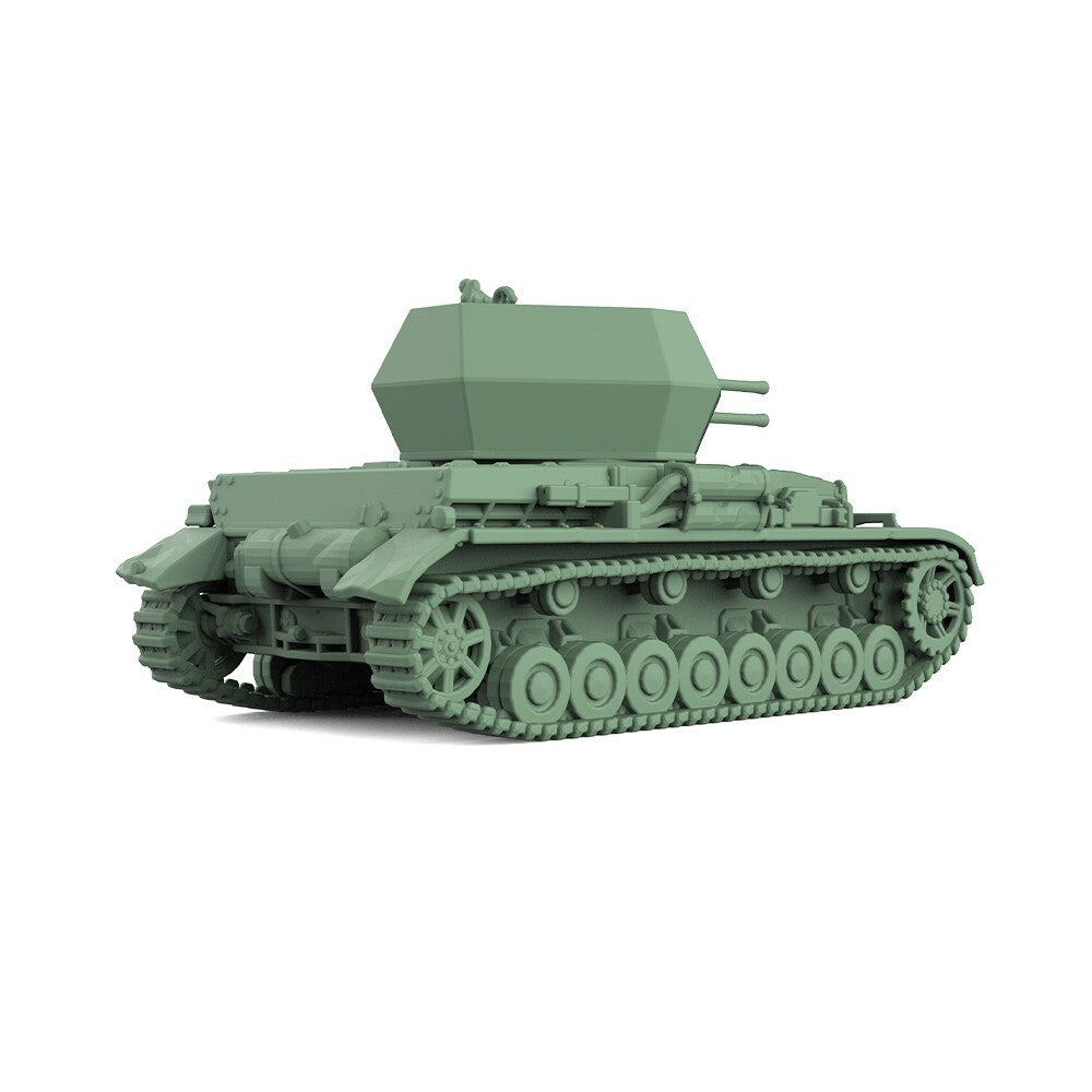 SS160481 1/160 Military Model Kit German Wirbelwind Self-Propelled Anti-Tank Gun