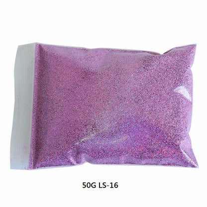 50G/Bag Holographic Glitter Nail Art Decoration Powder Pigment Laser Dust Sequin
