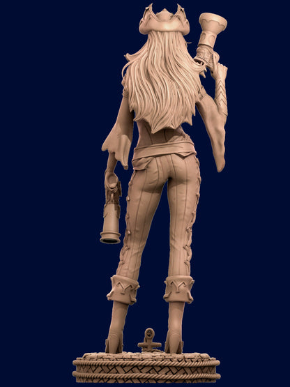 1/24 resin figure model 3D printing of game character Miss Doom Unpainted
