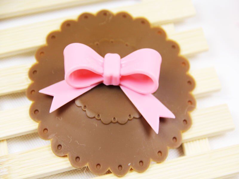 Silicone Cover Lids 10.5cm Anti-dust Coffee Tea Cup Covers Bowknot Suction Seal