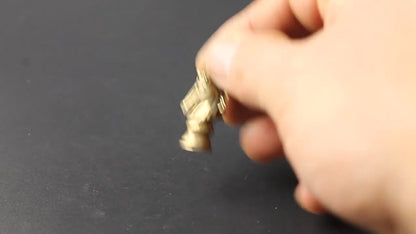 Solid Brass Chess Knight Keychain Hanging Horse Head Jewelry Tea Pet Miniature