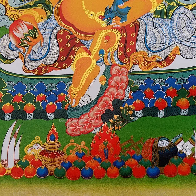 Tibetan Buddhist Hall Decoration Painting Temple Offering Blessings Supplies