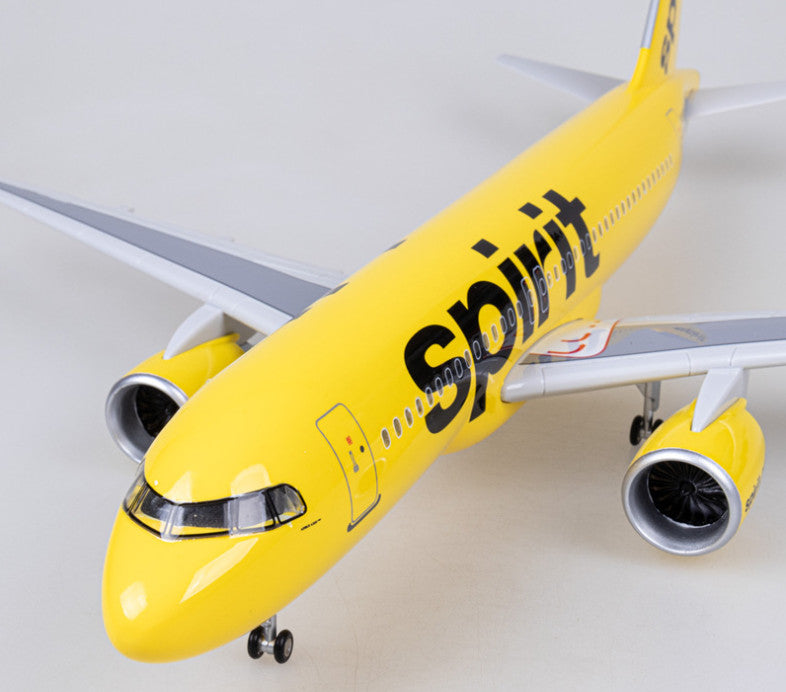 1:80 47CM Spirit AIRBUS A320neo Airplane Landing Gear Resin Aircraft Model