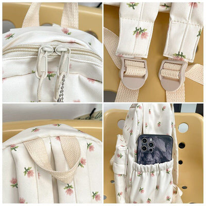 Fashion Nylon Backpack Anti-Theft Shoulder Bags Student School Bag Small Purse