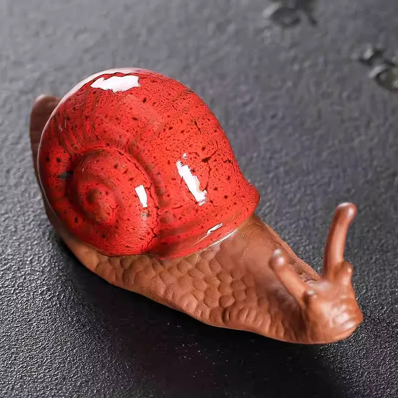 1pcs Tea Pet Snail Creative Ornament Flower Pot Landscape Decoration Crafts