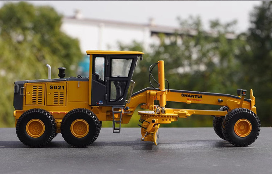 1:35 32CM SHANTUI SG21-3 Motor Grader Construct Equipment Machine Diecast Model