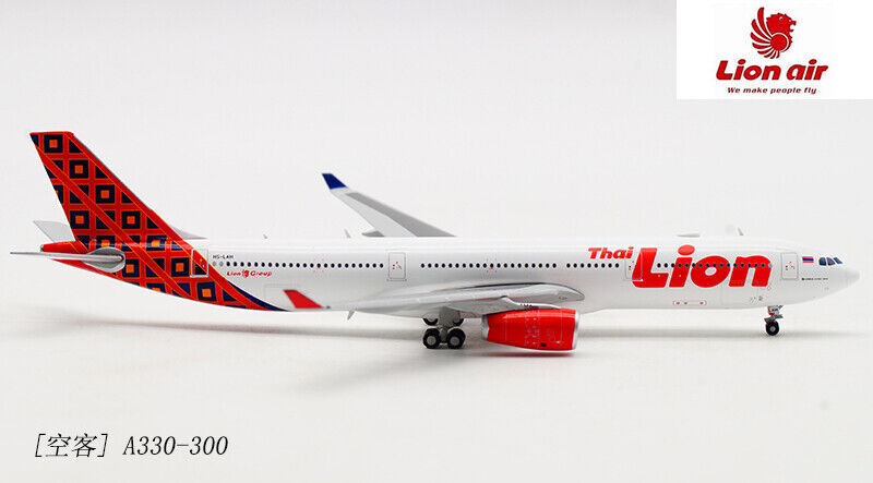1:400 JC WINGS Thai Lion Air AIRBUS A330-300 Passenger Airplane Diecast Model