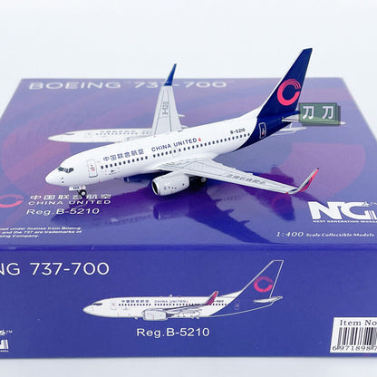 1:400 NG Models CHINA UNITED B737-700 Passenger Airplane Diecast Aircraft Model
