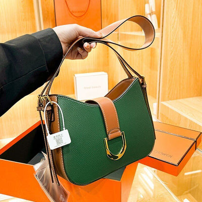 Soft Cow Genuine Leather Bag Handbag Shoulder Purse Fashion Nylon Crossbody Bag