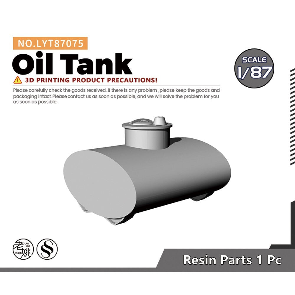 SSMODEL LYT87075 HO Scale 1/87 Train Scene Model Oil Tank