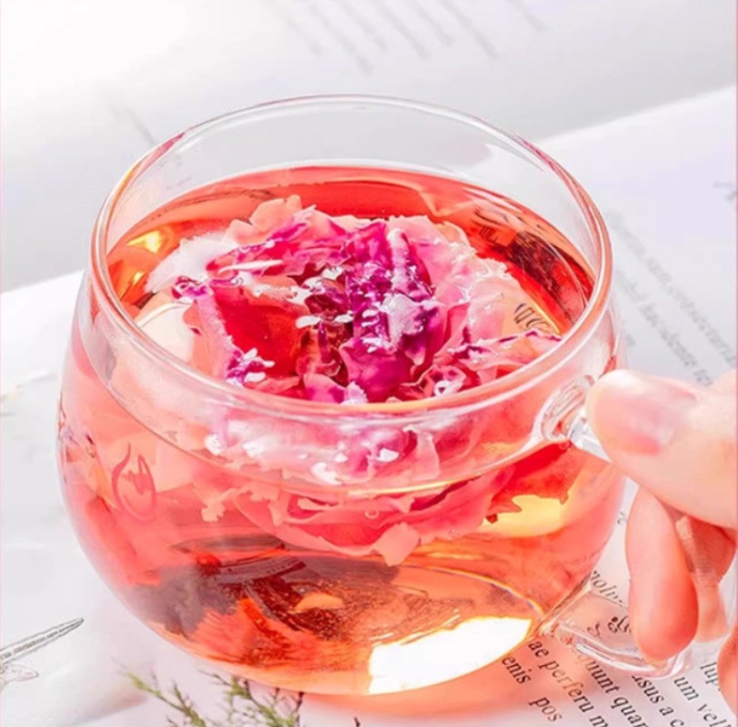 50g Special Grade Ink Red Rose Flower Tea Premium Yunnan Beauty Tea Canned Tea