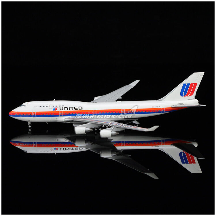 1:400 JC Wings UNITED BOEING 747-400 Passenger Airplane Diecast Aircraft Model