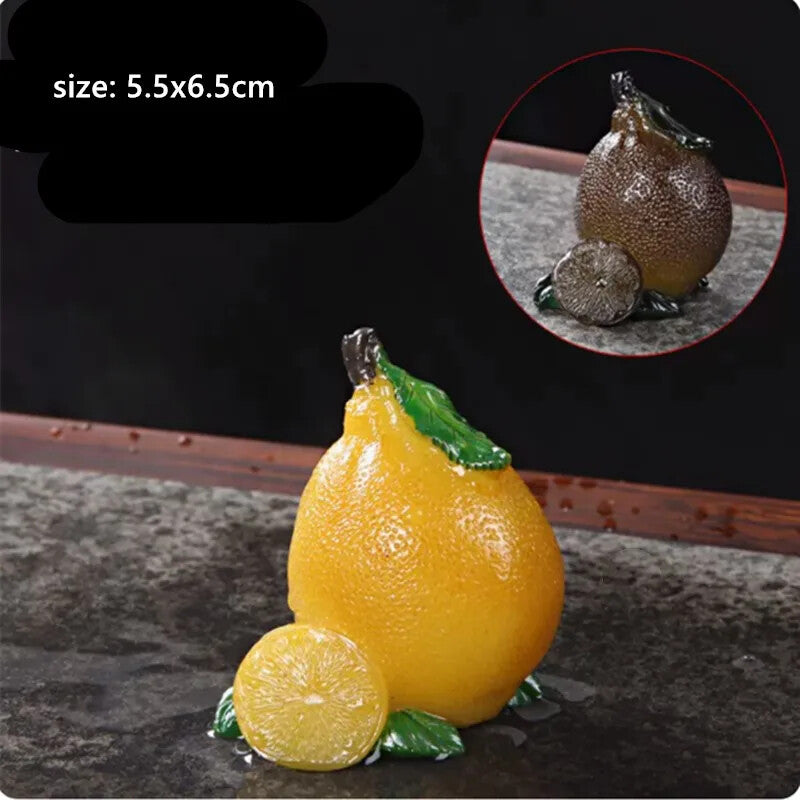 Fruit Model Color-changing Tea Pet Creative Resin Tea Table Decoration CutePot