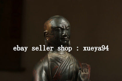 9.4" Old Tibet Buddhism Bronze Gilt Je Tsongkhapa Lama Guru Master Buddha Statue