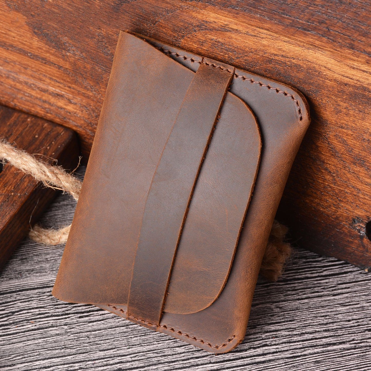 Genuine Leather Vintage Wallet Clutch Money Purse Bag Card Holder A/B Sizes 1 PC