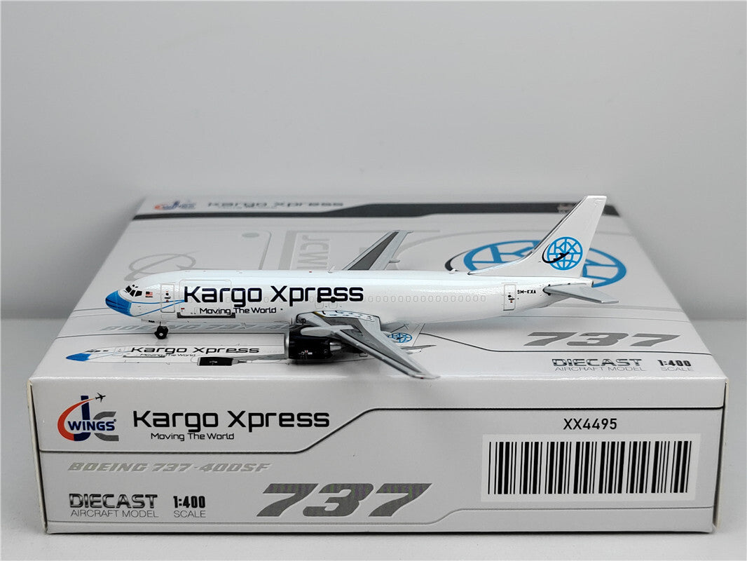 1:400 JC Wings Kargo Xpress BOEING B737-400 Passenger Airplane Diecast Model