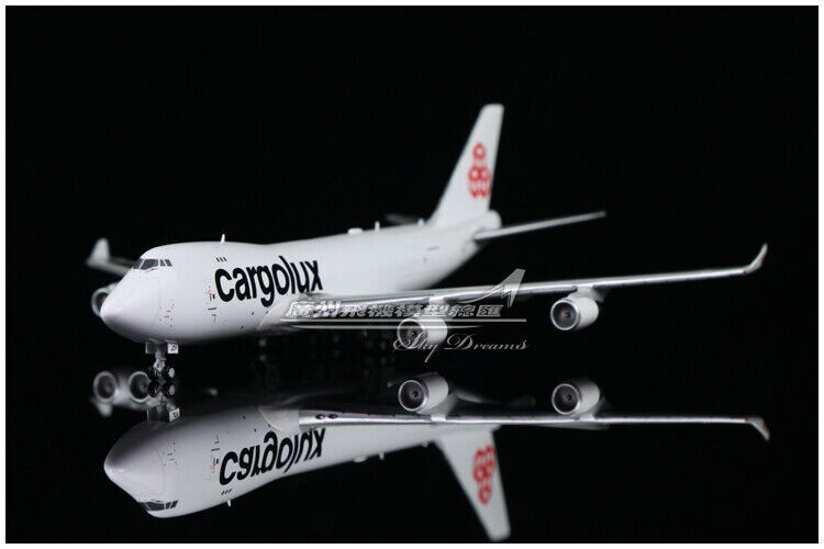 1:400 JC Wings Cargolux BOEING 747-400F Passenger Plane Diecast Aircraft Model