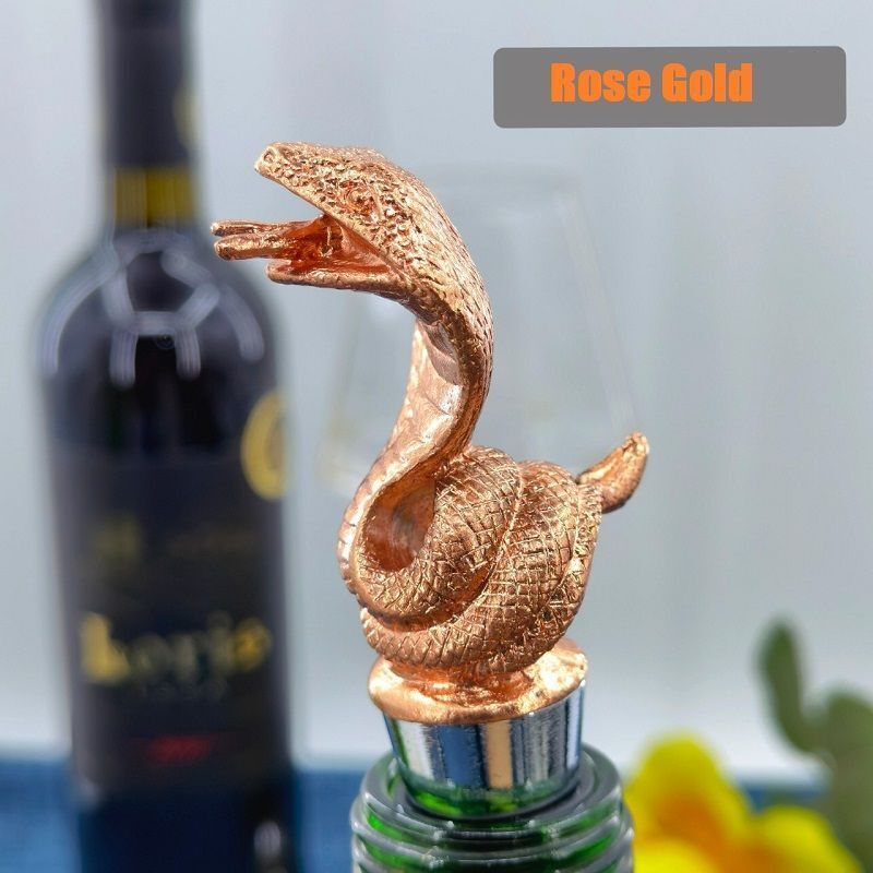 Wine Stopper Creative Snake Zinc Alloy Champagne Bottle Keeping Fresh Sealed Cap