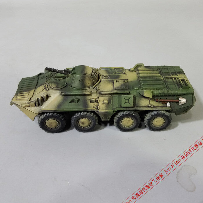 1/72 Russian btr-80 wheeled armored vehicle model yellow green camouflage