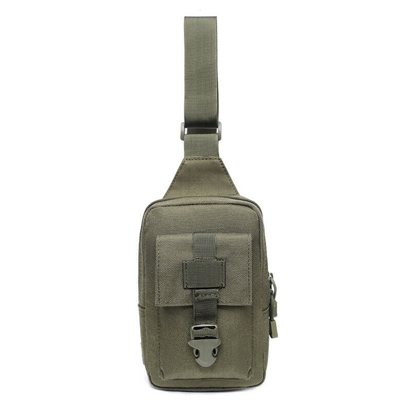 Men's Tactical Military Shoulder Bag Molle Chest Pack Messenger Bags Sling Pack