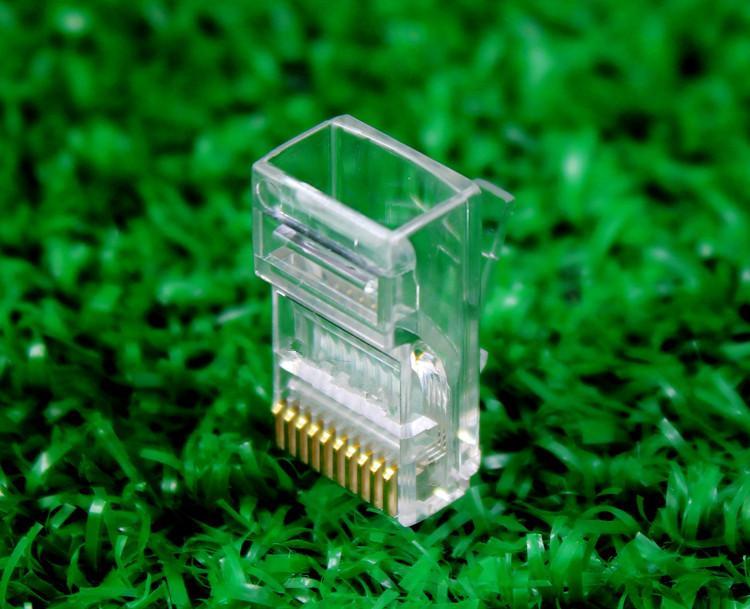 50pcs/Packs Modular Plug Stranded 10P10C Round Cable Connector RJ-48