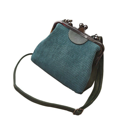 Vintage Clip Shell Handbag Shoulder Bag Luxury Crossbody Small Purse 19*17*8 CM