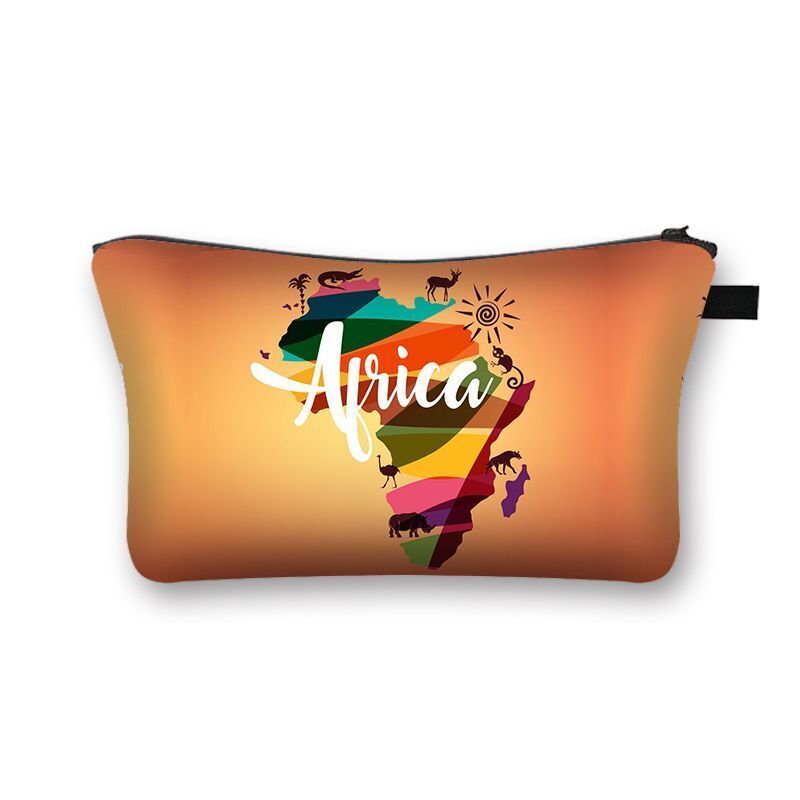 Print Cosmetic Bag Makeup Purse Cosmetic Case Lipstick Storage Bags Traveling