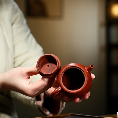 150ml Marked Tea Pot 7 Infuser Holes Real Yixing Zisha Dahongpao Clay Carved Pot