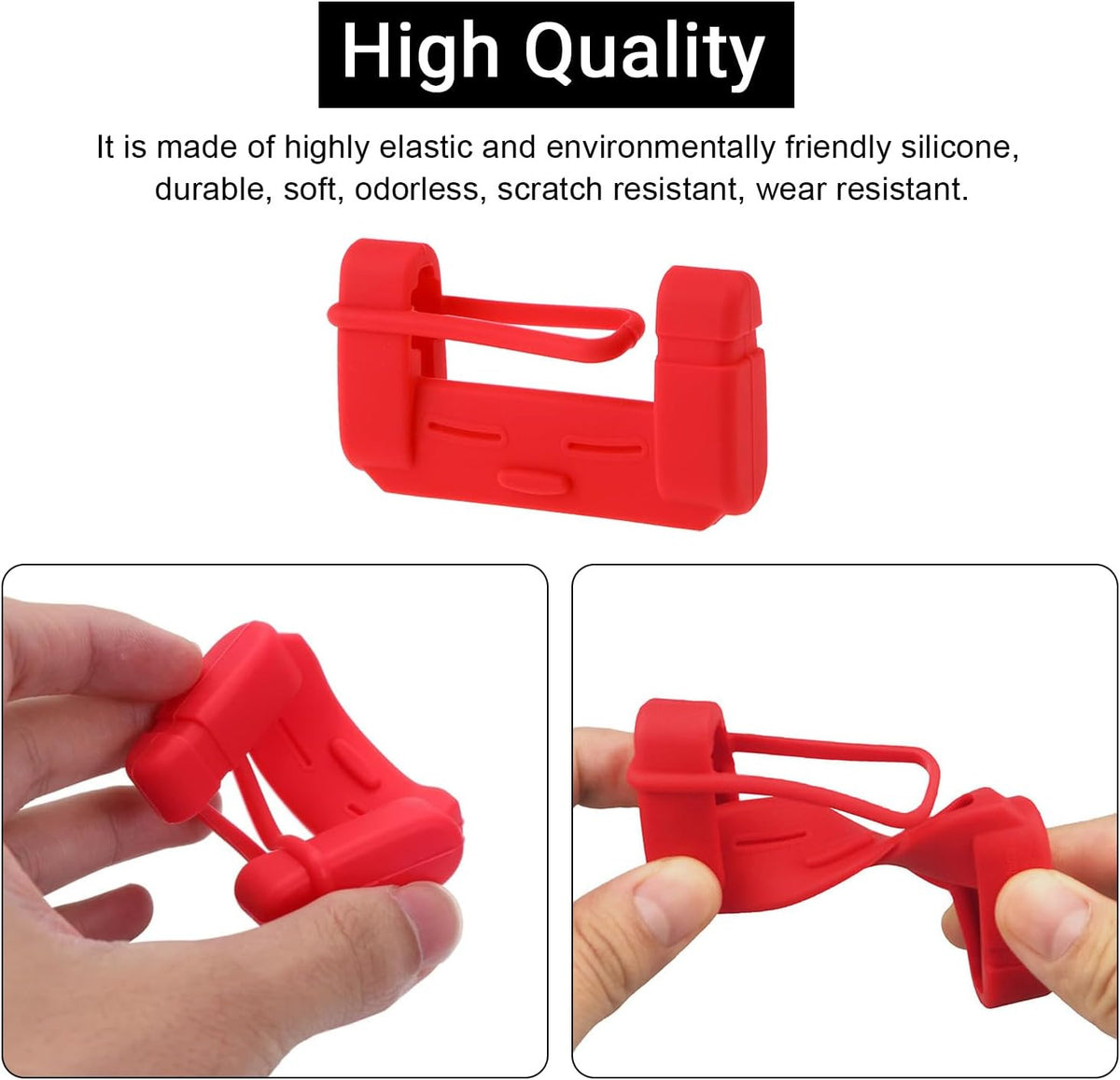 Car Seat Belt Buckle Clip Silicone Anti-Scratch Protector Cover Protective Strip
