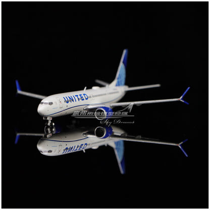 1:400 GeminiJets UNITED BOEING 737 MAX 9 Passenger Airplane Diecast Plane Model