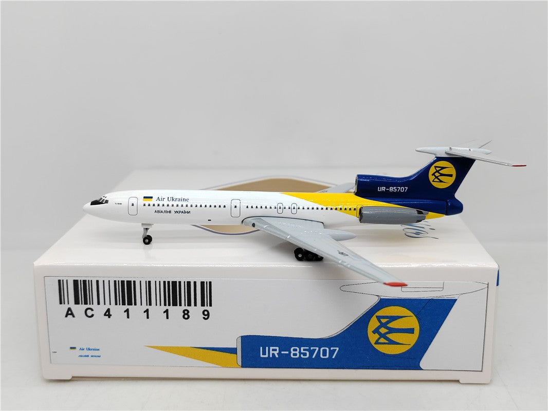 1:400 Aeroclassics Air Ukraine Tupolev Tu-154 Passenger Plane Diecast Model