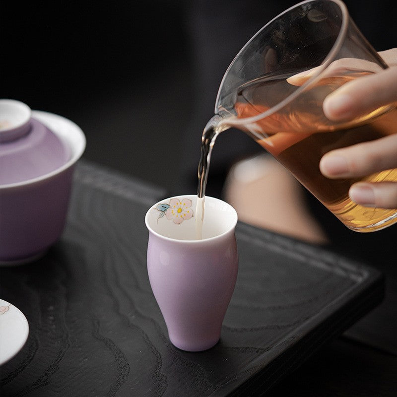 50ml Chinese Ceramic Handpainted Tea Tasting Cup Master Cup Kung Fu Teaware