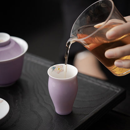 50ml Chinese Ceramic Handpainted Tea Tasting Cup Master Cup Kung Fu Teaware