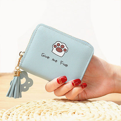 Fashion Small Women Zipper Wallet Leather Coin Bag Credit Card Mini Purse Clutch
