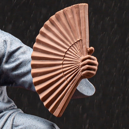 Kungfu Boy Zen Style Yixing Zisha Tea Pet Purple Clay Monk Statue On Tea Tray