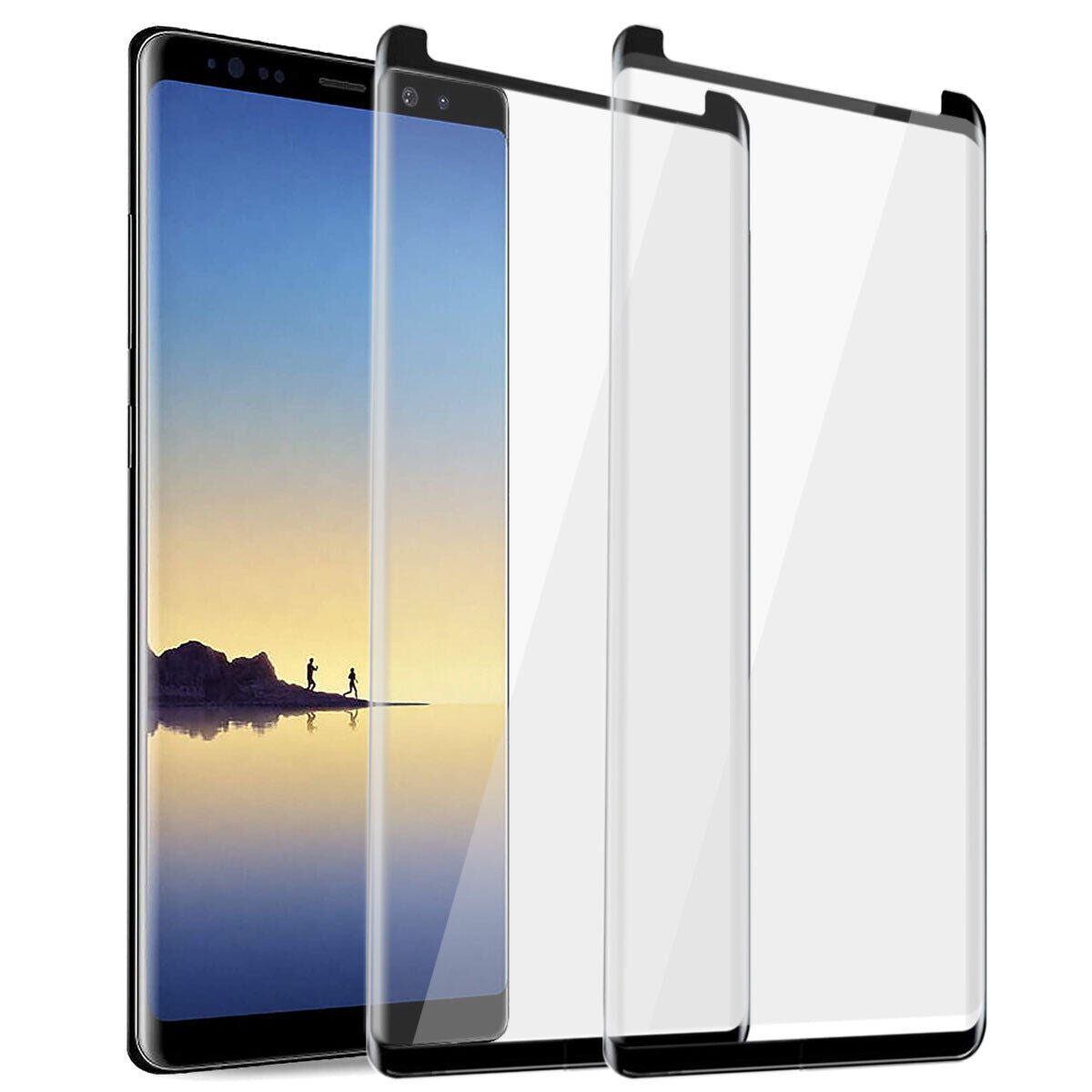 For Samsung Galaxy Note 8 Slim Glossy Full Cover Tempered Glass Screen Protector