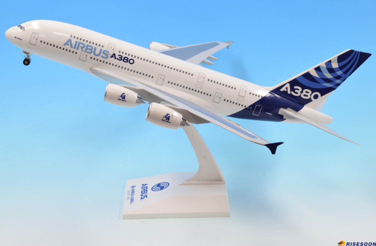 37CM 1:200 Risesoon AIRBUS A380-800 Passenger Aircraft ABS Plastic Plane Model