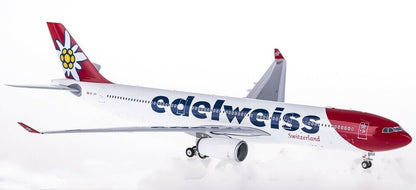 1:200 32CM Phoenix Edelweiss AIRBUS A330-300 Airplane Diecast Model