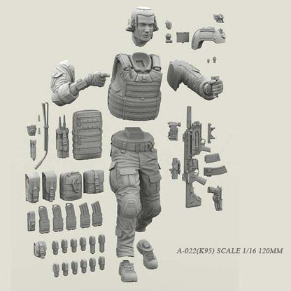 1/16 resin figures model Seal soldier Unassembled Unpainted