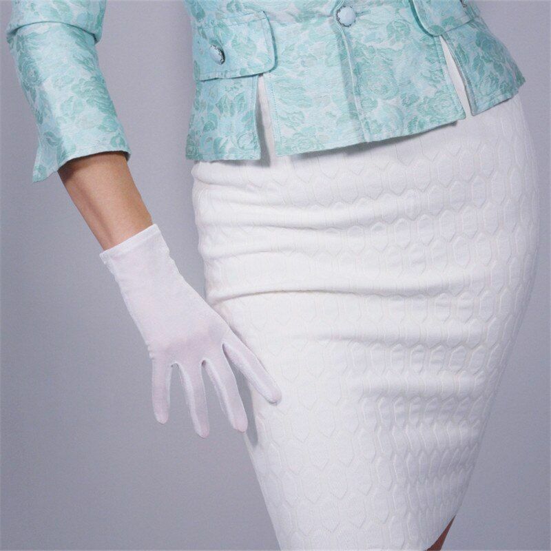 Fashion Velvet Gloves 22/40/50/60/70cm Long Opera Women Elastic Touchscreen Mitt