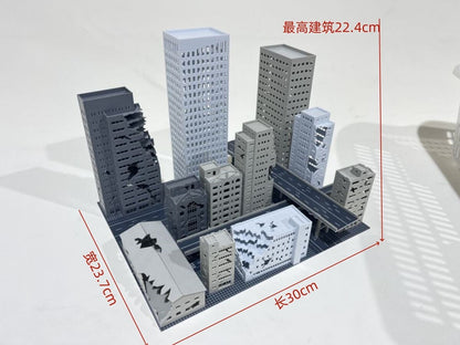 1/300 Model City Street House Scene Display Model For Godard