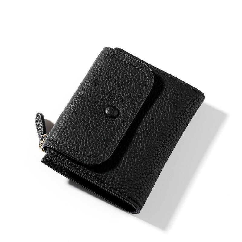 Small Synthetic Leather Wallet Mini Coin Purse Yellow Money Bags 11.5*9.3*2.7 CM